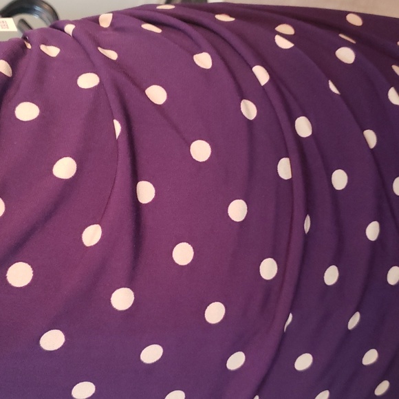 NWT Dressbarn Purple Polka Dot Dress Size 12 - Picture 9 of 9